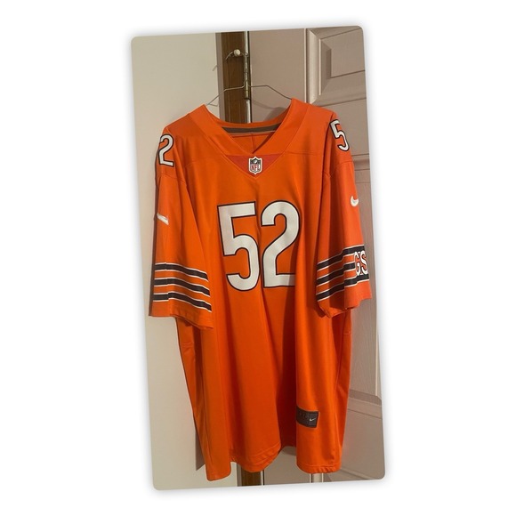 Nike Chicago Bears Khalil Mack #52 Orange NFL On Field Jersey Men's XXL - Picture 2 of 7